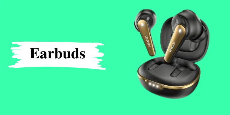 Earbuds image with wireless earbuds in charging case on green background showing modern design and simple earbuds concept for beginners